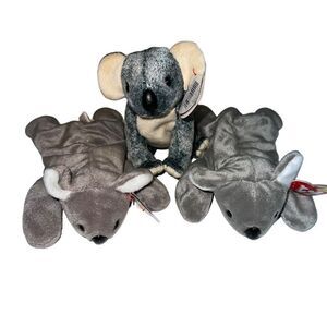 Vintage Ty Beanie Babies plush bundle - NWT - Koala Bear Bundle